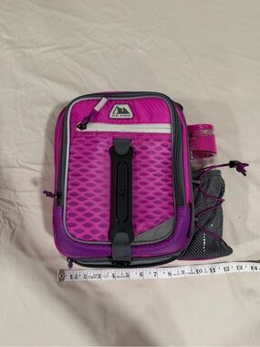 Kids Pink Lunch Bag with Bottle Pocket